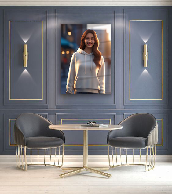 Kişiye Özel 3 Boyutlu Karikatür Cam Tablo | Derinlikli ve Şık Dekorasyon