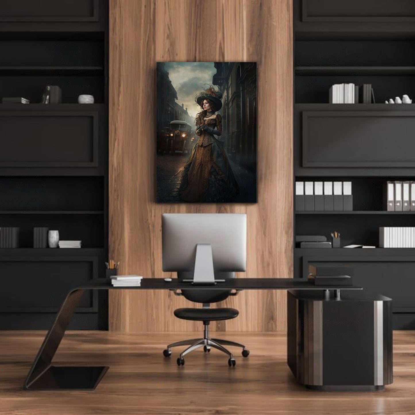 Kişiye Özel Prenses Temalı Karikatür Cam Tablo | Zarif ve Masalsı Dekor