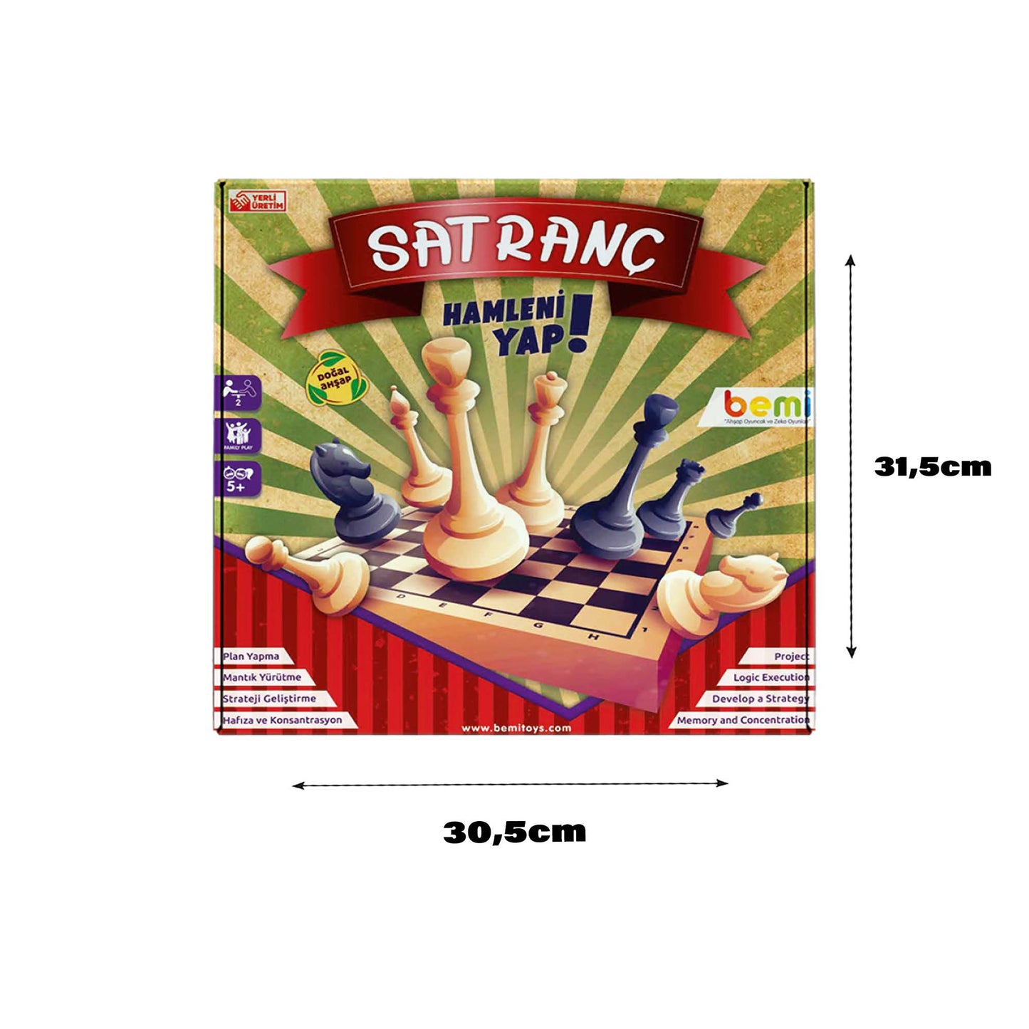 Bemi Satranç | Strateji, Zeka ve Dikkat Geliştirici Eğitici Oyun