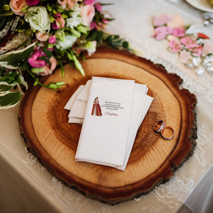 Bindallı Gelin Detaylı Özel Gün Peçetesi