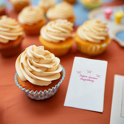 Kelebek Temalı Baskılı Peçeteler - AyDesign.com