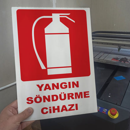 UV Baskılı Foreks ve Alüminyum Kompozit Uyarı Levhaları - Dayanıklı ve Kaliteli