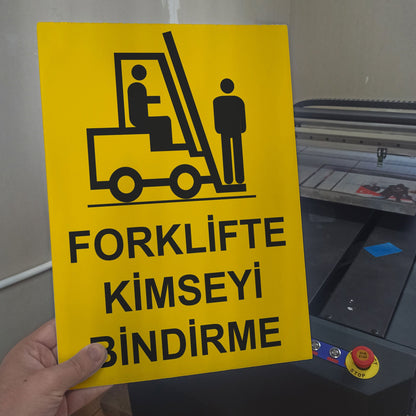 UV Baskılı Foreks ve Alüminyum Kompozit Uyarı Levhaları - Dayanıklı ve Kaliteli