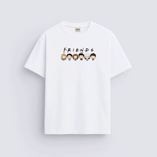 Friends baskılı regular tişört