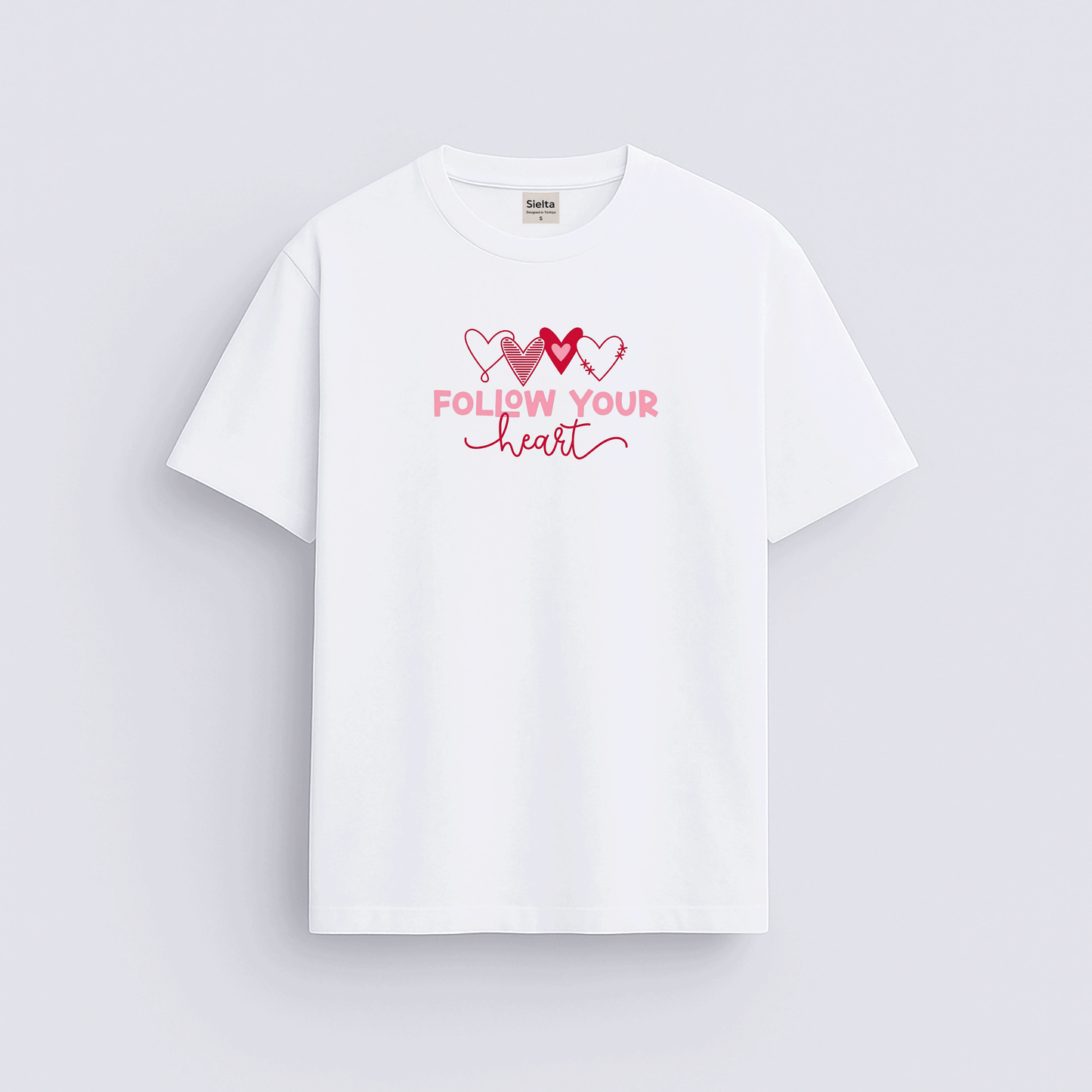 Minimal baskılı regular tişört