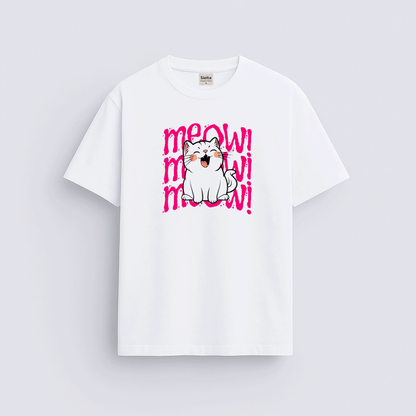 Minimal baskılı regular tişört