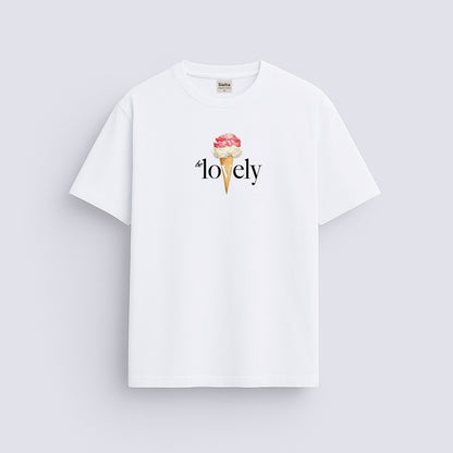 Minimal baskılı regular tişört