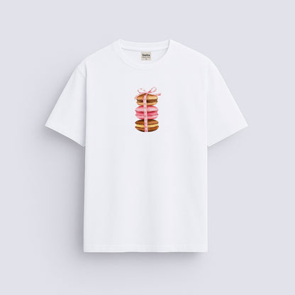 Makaron baskılı regular tişört