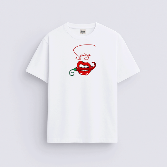 Minimal baskılı regular tişört