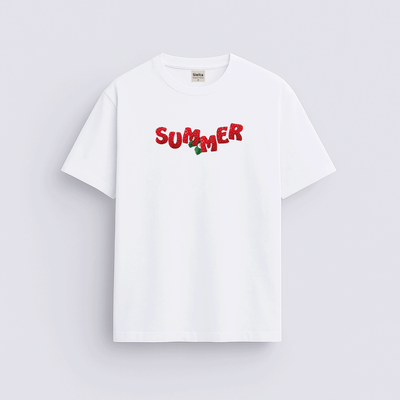 Summer baskılı regular tişört