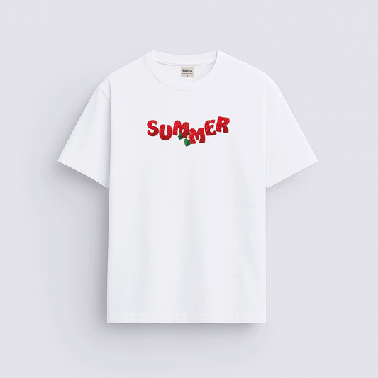 Summer baskılı regular tişört