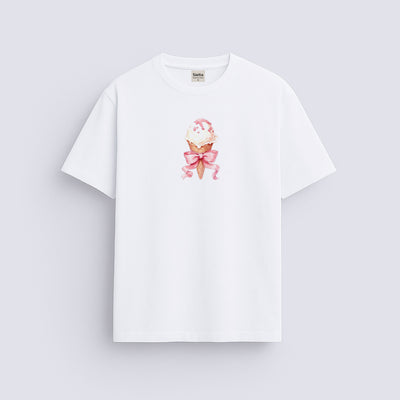 Ice cream baskılı regular tişört