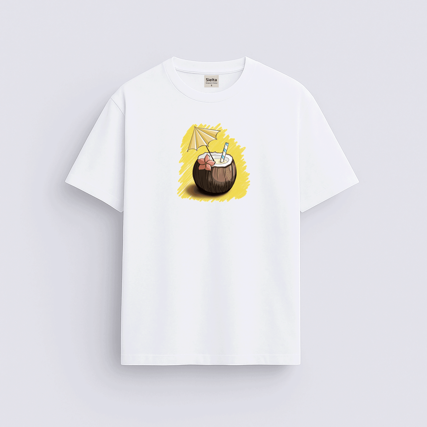 Coconut baskılı regular tişört