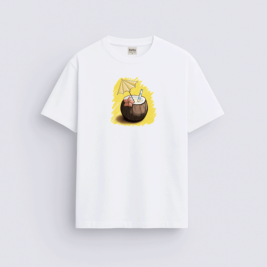Coconut baskılı regular tişört