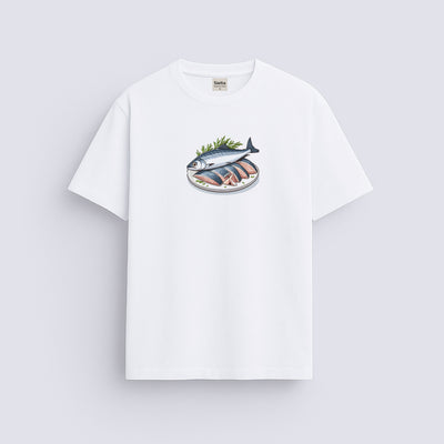 Minimal baskılı regular tişört