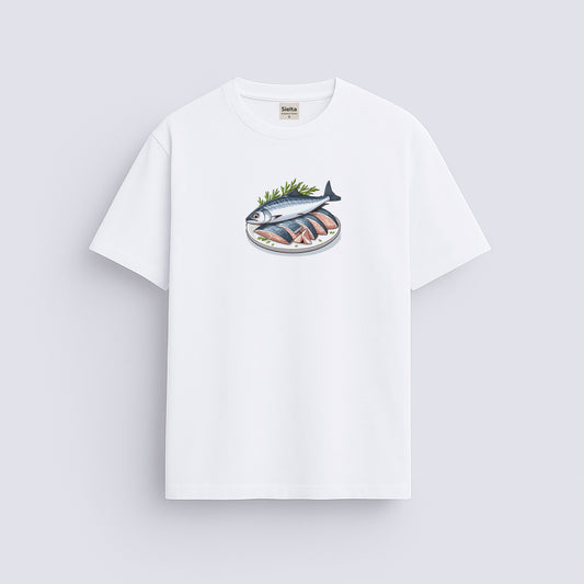 Minimal baskılı regular tişört