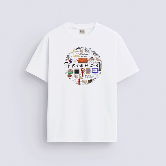 Friends baskılı regular tişört
