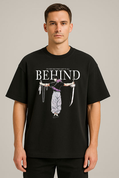 anime baskılı oversize tişört