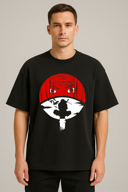 anime baskılı oversize tişört