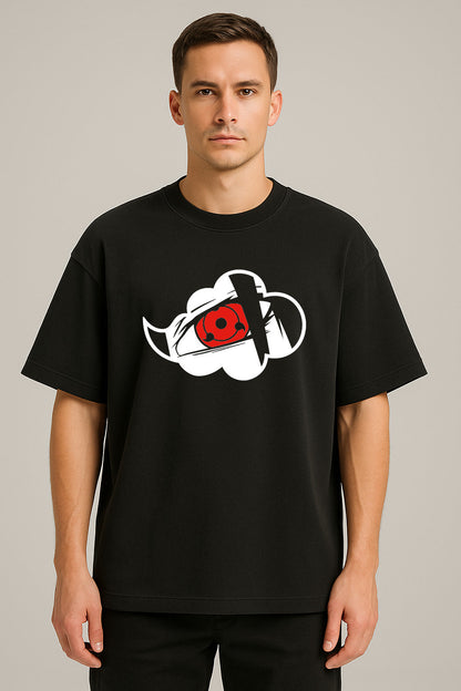anime baskılı oversize tişört