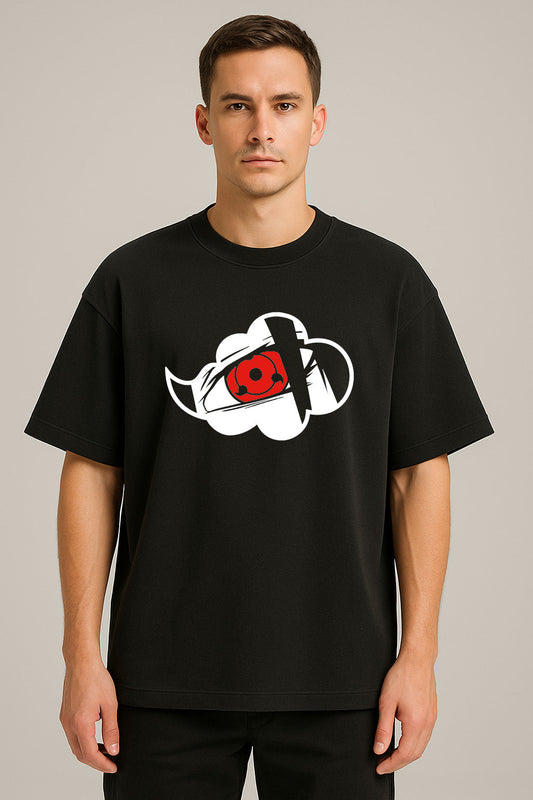 anime baskılı oversize tişört