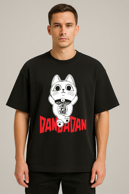 anime baskılı oversize tişört