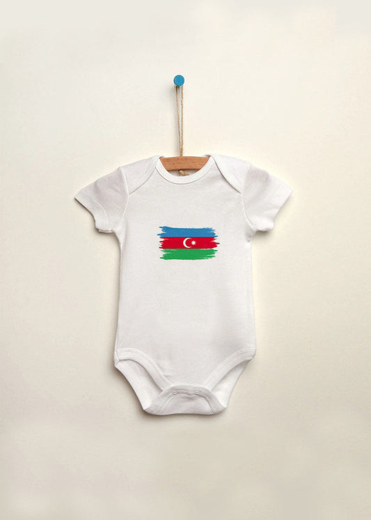 Azerbaycan baskılı bebek zıbın