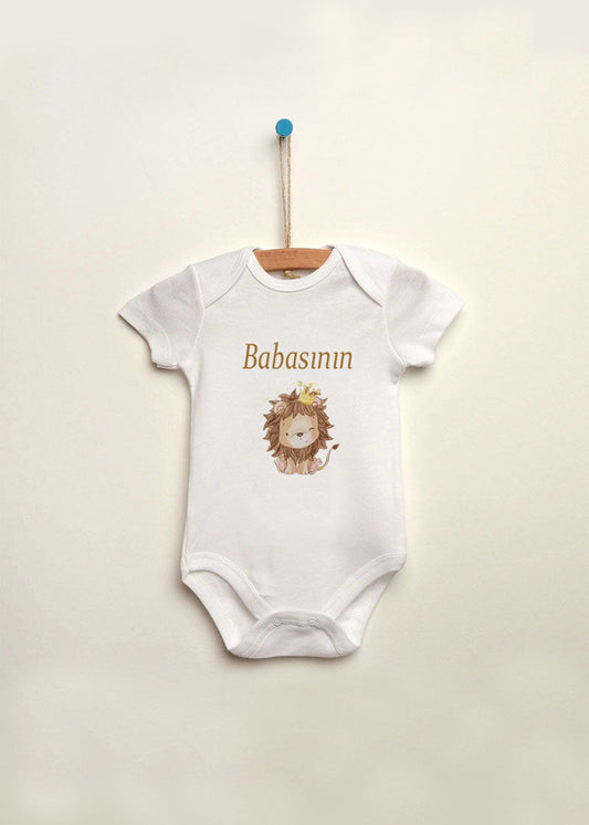 Aslan baskılı bebek zıbın