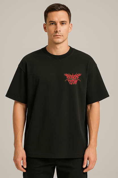 anime baskılı oversize tişört