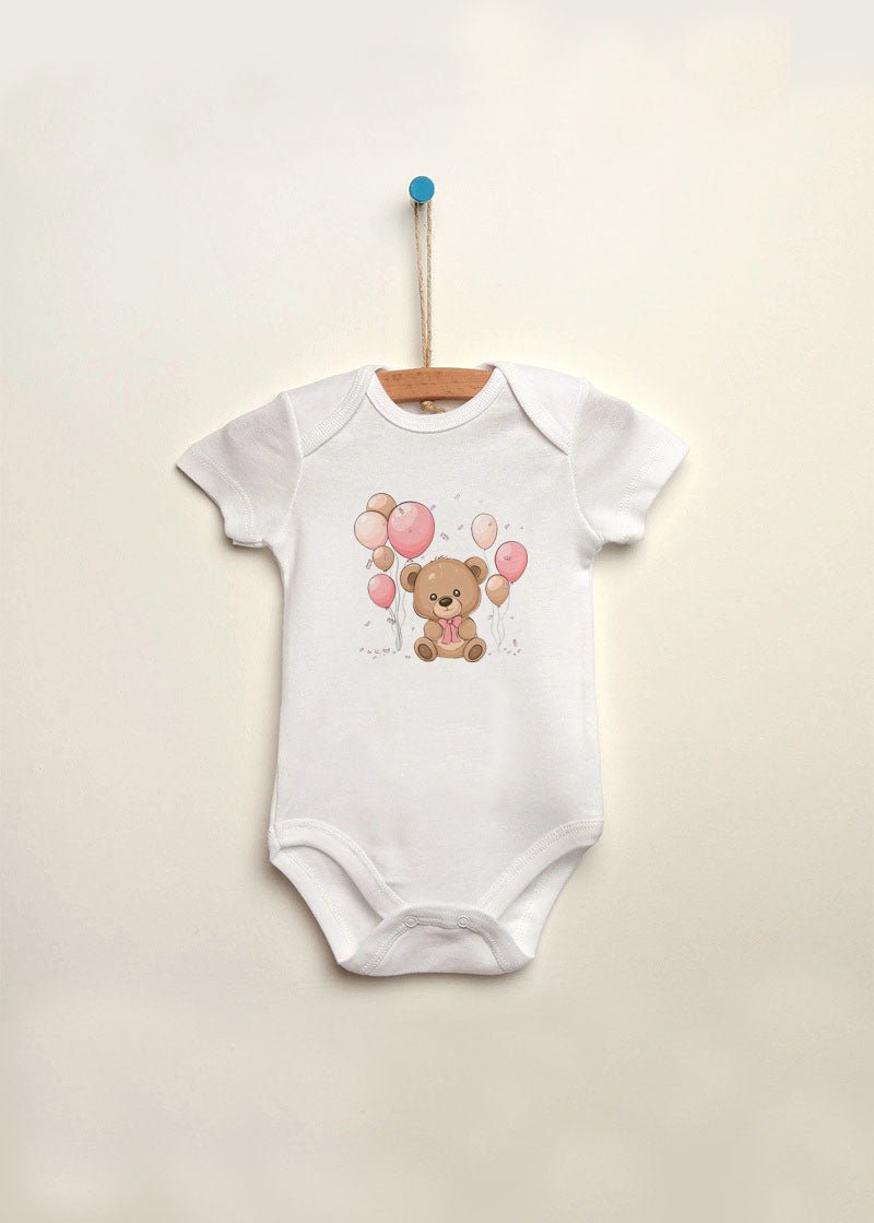 ayı baskılı bebek zıbın