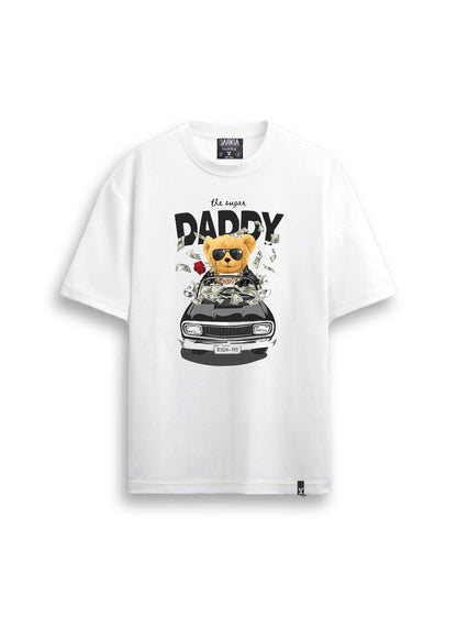 ayı tedy baskılı regular beyaz tişört