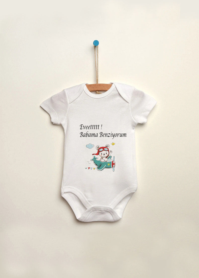 tavşan baskılı bebek zıbın