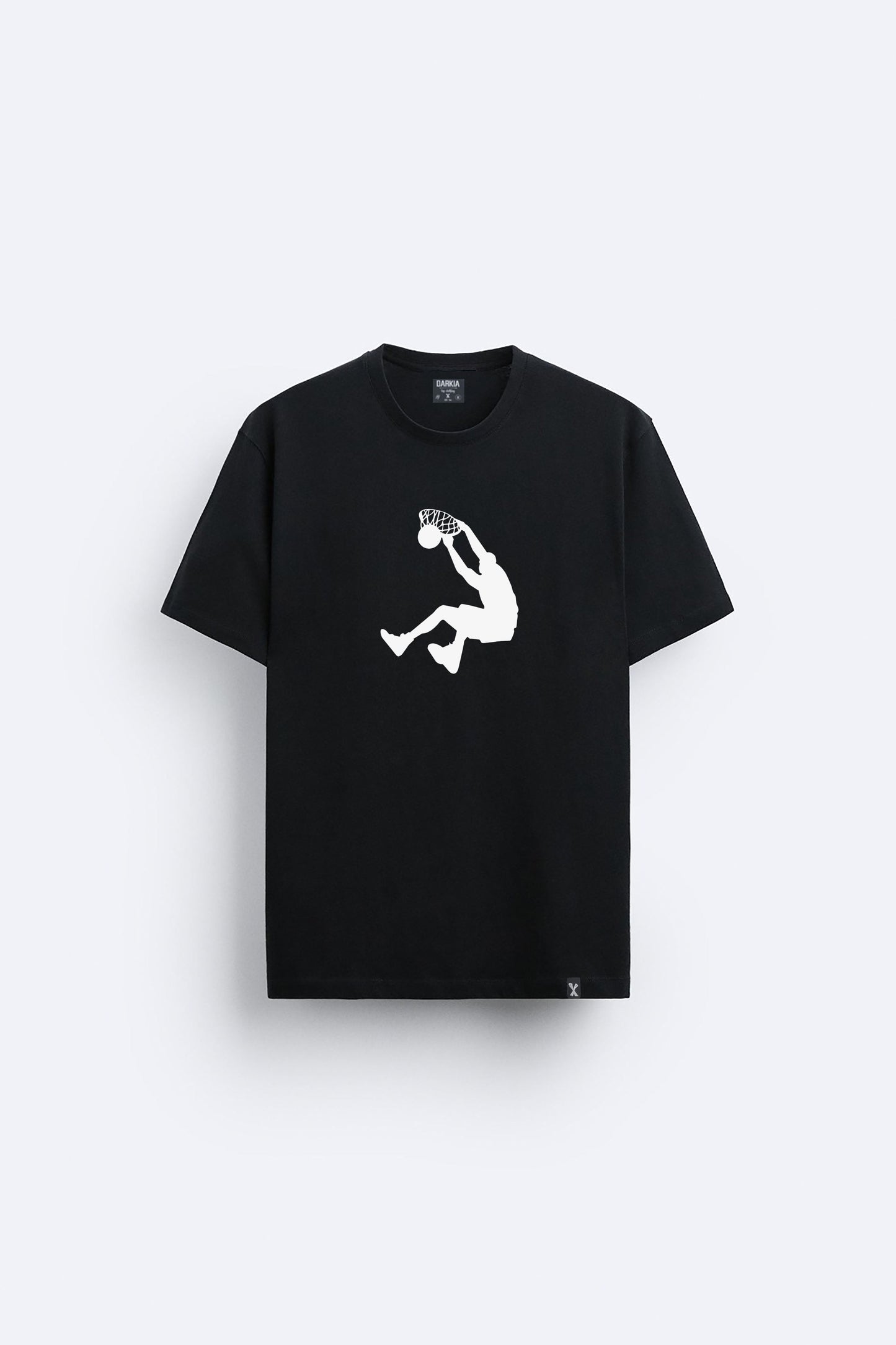 minimal baskılı beyaz oversize tişört