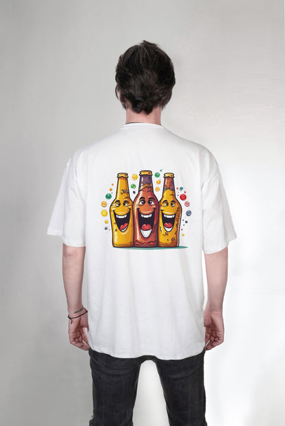 Beer baskılı oversize tişört