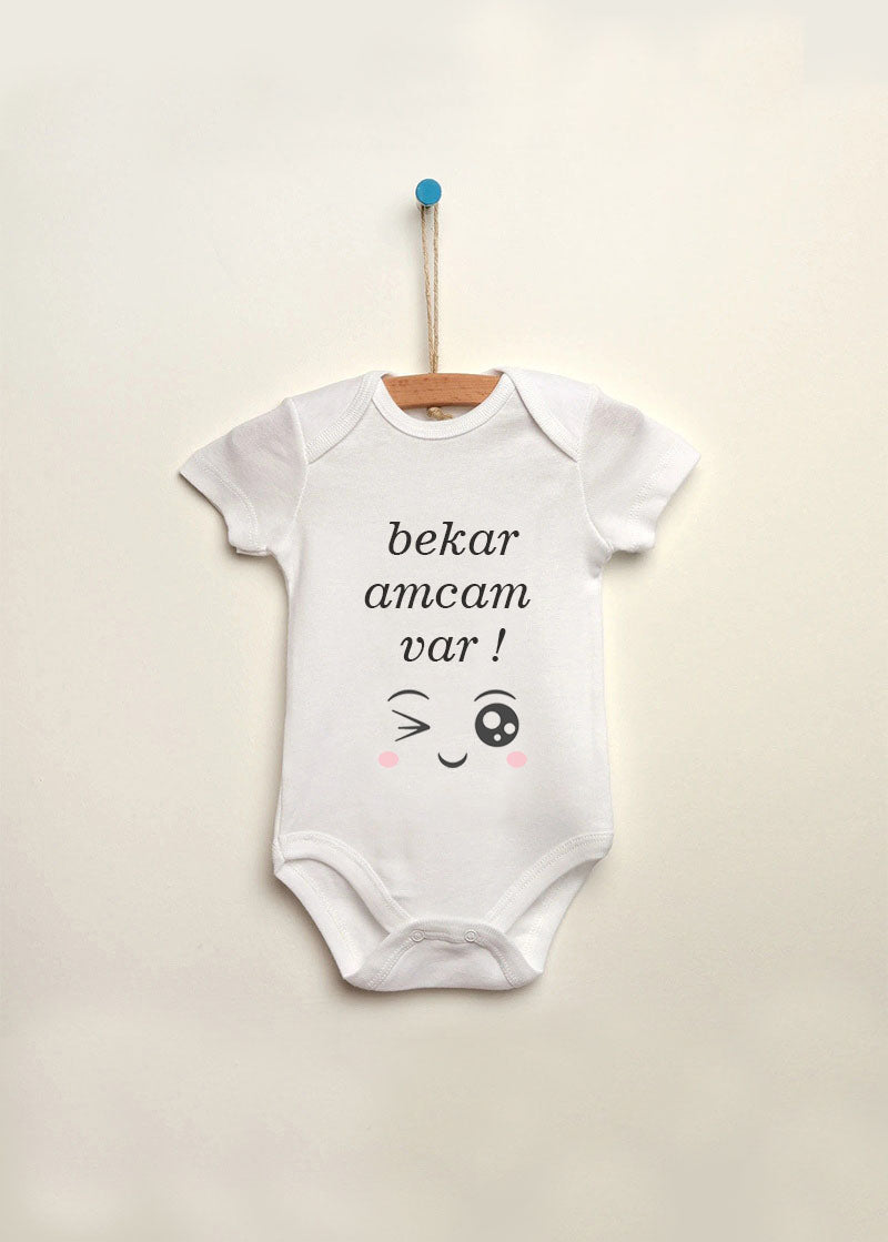 bekar amcam var baskılı bebek zıbın