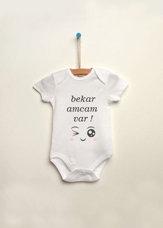 bekar amcam var baskılı bebek zıbın