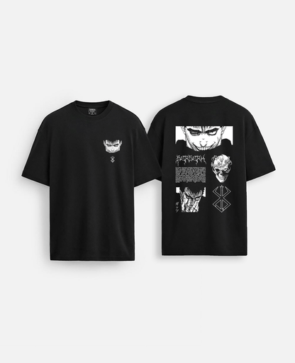 anime baskılı oversize tişört