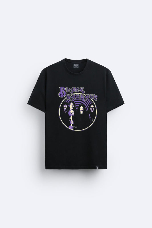 Black Sabbath baskılı regular tişört
