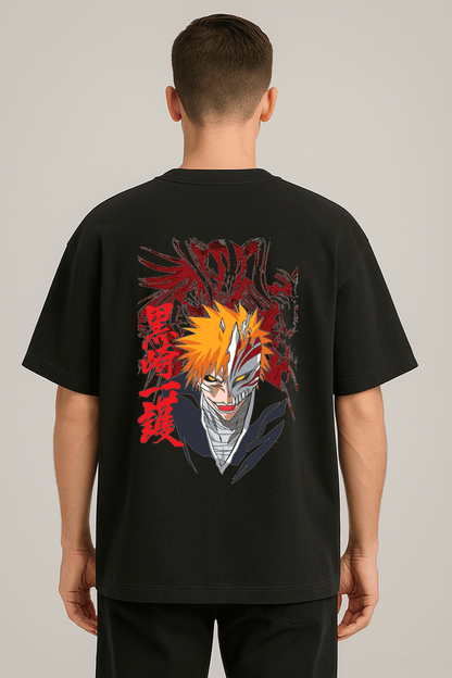 anime baskılı oversize tişört