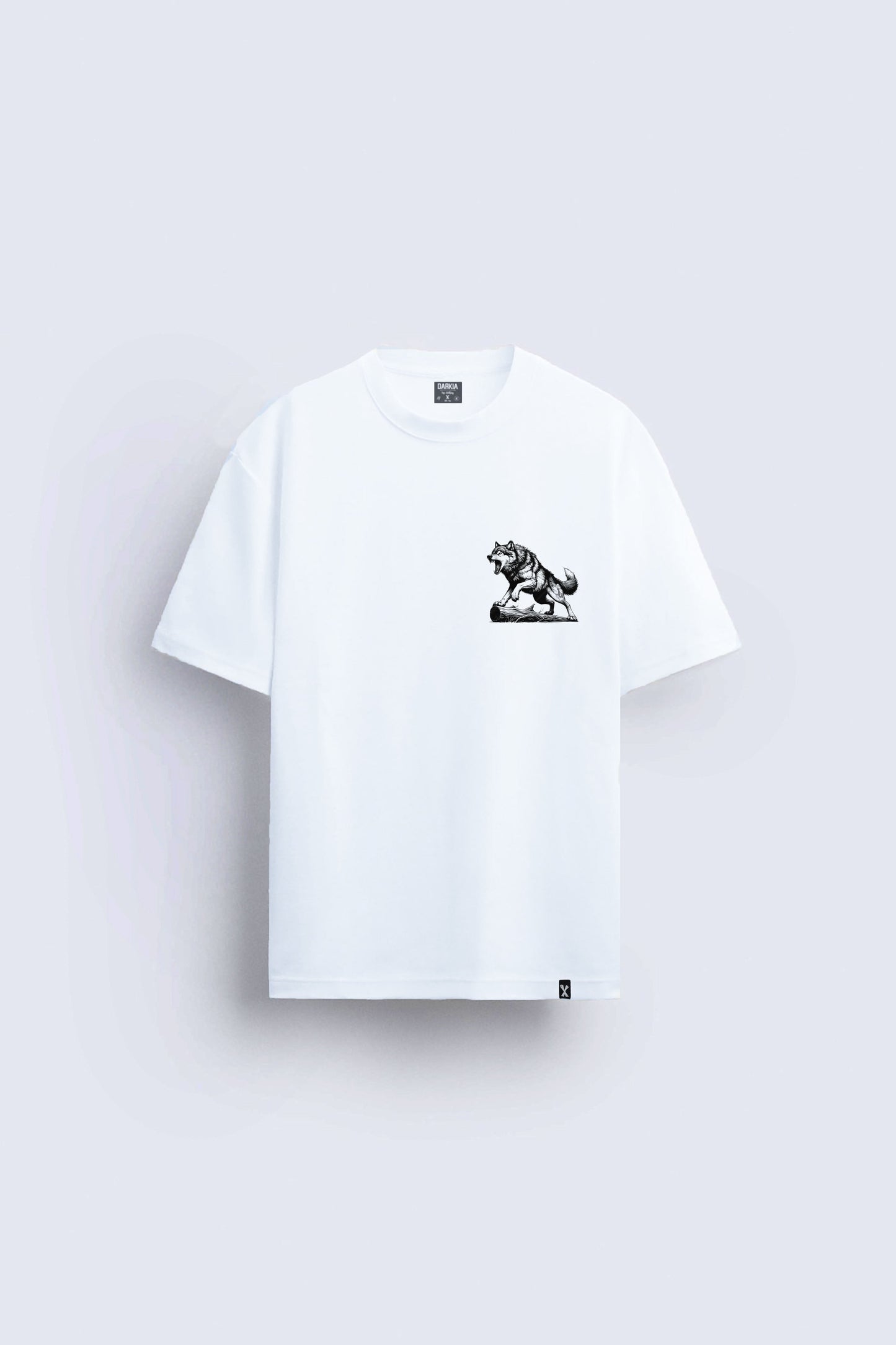 Kurt baskılı regular tişört