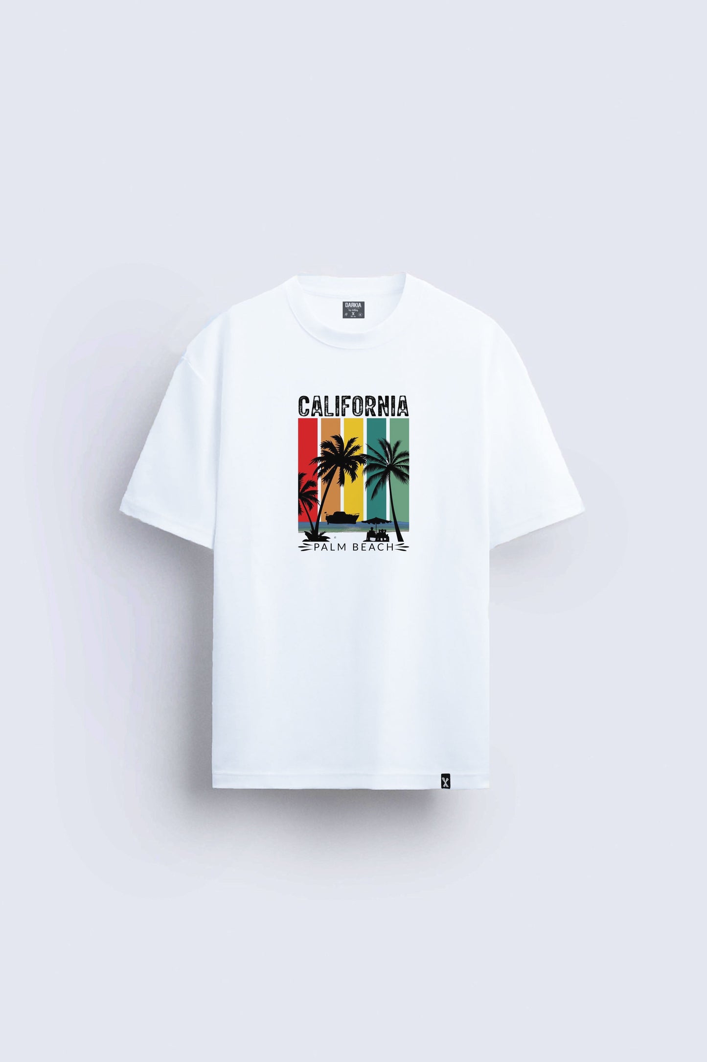 California baskılı regular tişört