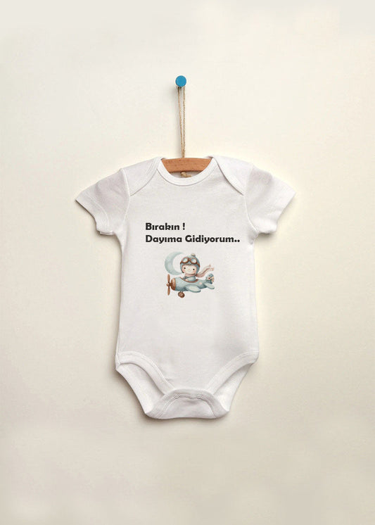 dayı baskılı bebek zıbın