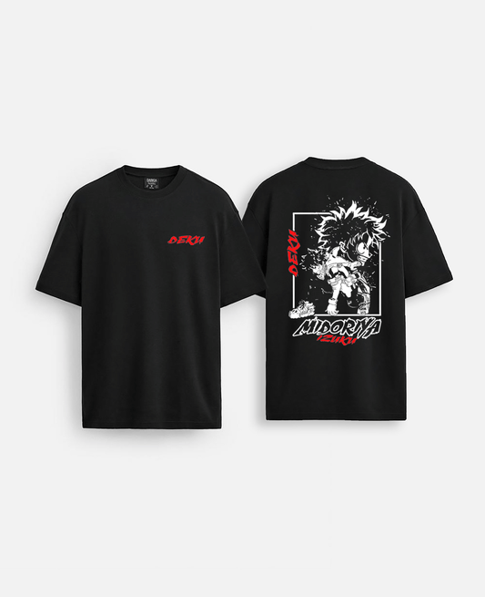 anime baskılı oversize tişört