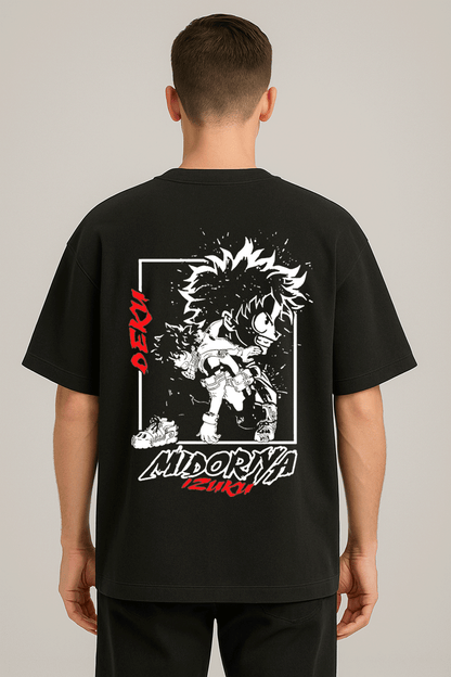 anime baskılı oversize tişört