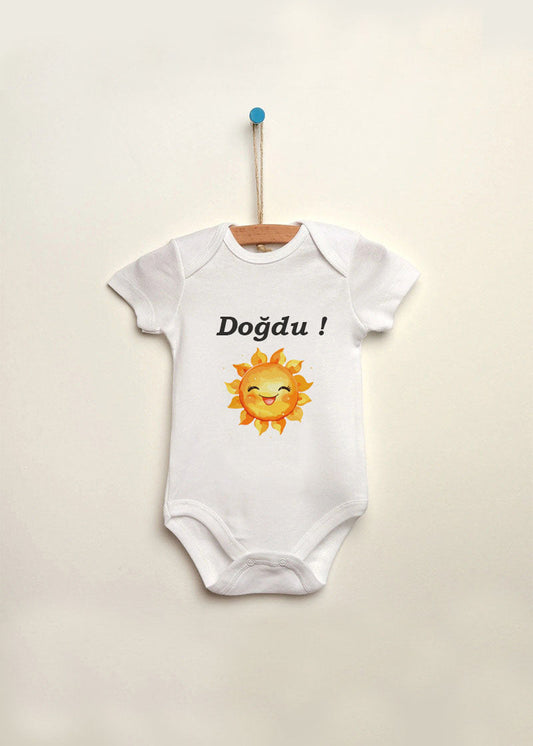 güneş baskılı bebek zıbın