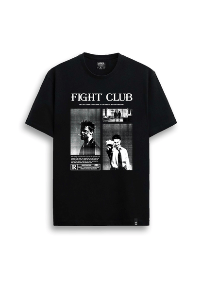 fıght club baskılı oversize tişört