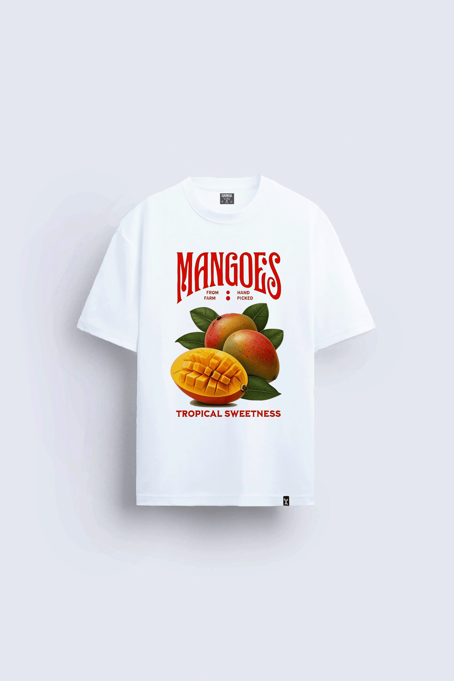 mango baskılı oversize beyaz tişört