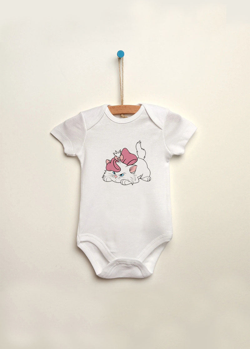 kedi baskılı bebek zıbın