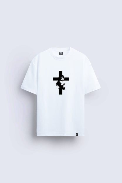 Hac işareti baskılı regular tişört