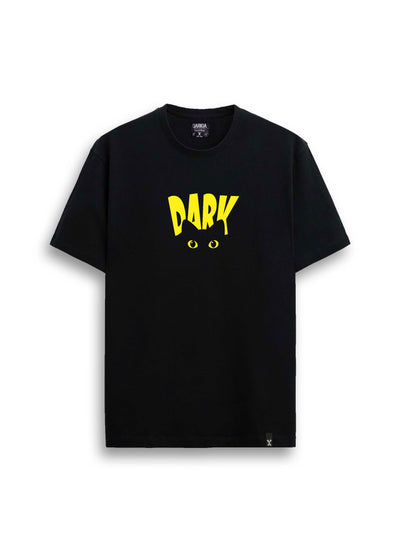 dark kedi baskılı regular tişört